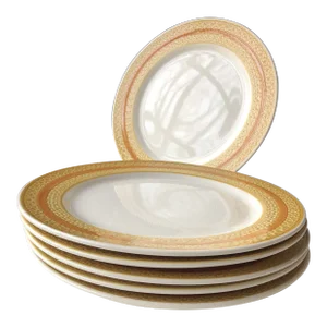 1970's Japanese Maruto Royal M "Santa Cruz" Dinner Plates- Set of 6