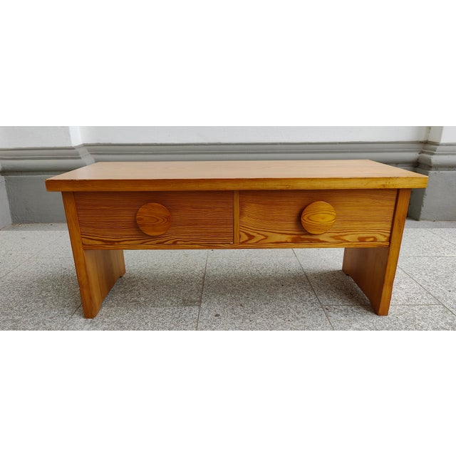 Small Scandinavian Pine Chest of Drawers in the style of Roland Wilhelmsson, 1970s For Sale - Image 11 of 11