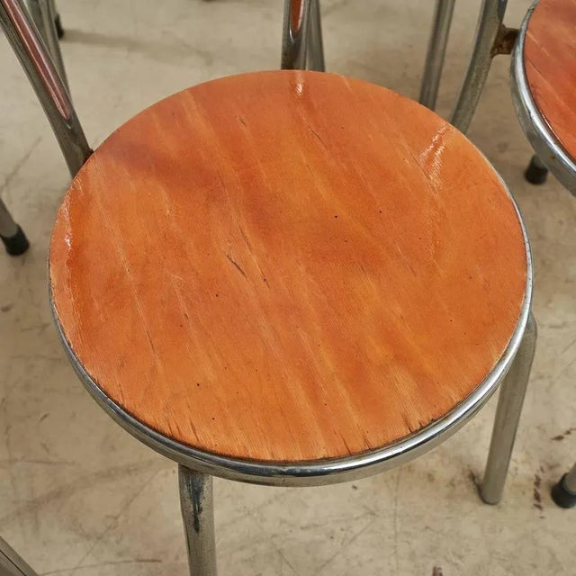 Chromed Dining Chairs, 1970s, Set of 8 For Sale - Image 3 of 6