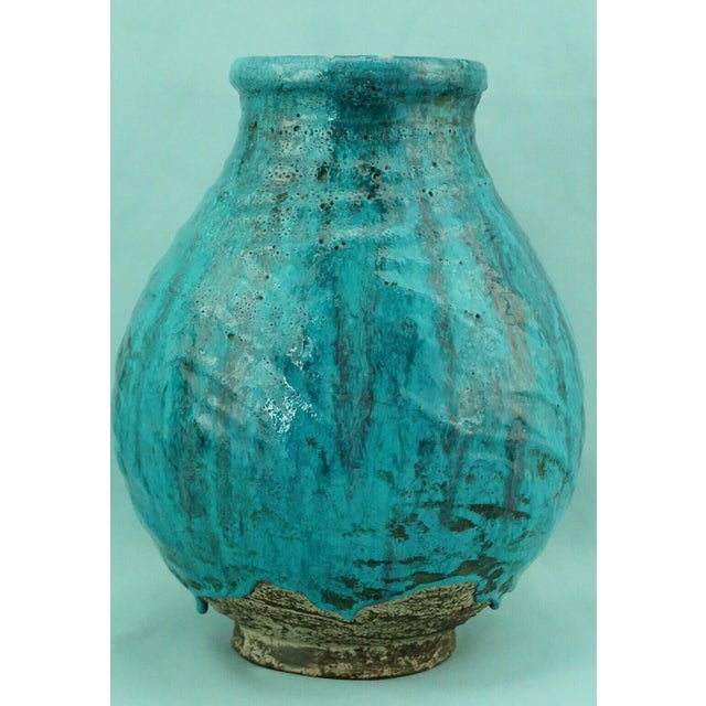 Mid-Century Modern Acid-Treated Ceramic Vase by Ugo Zaccagnini, Italy, 1930s For Sale - Image 3 of 18