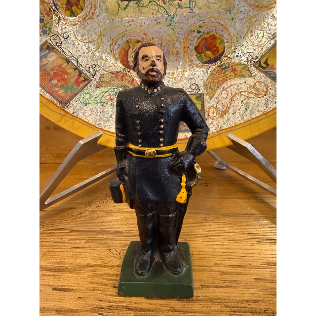 Blue Ulysses S. Grant and Robert E. Lee Civil War General Bookends, Set For Sale - Image 8 of 12