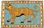 Blue Vintage Turkish Leopard Hunting Design Rug- 4′ × 6′ For Sale - Image 8 of 8