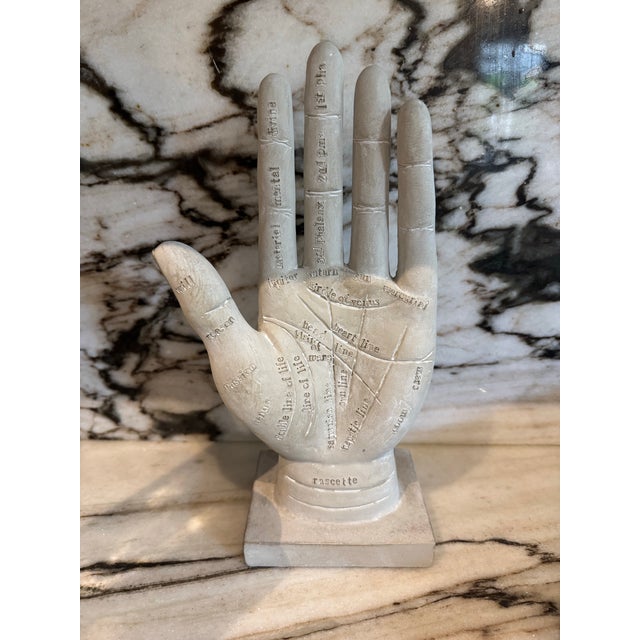 1990s Plaster Finish Palm Object For Sale - Image 5 of 5