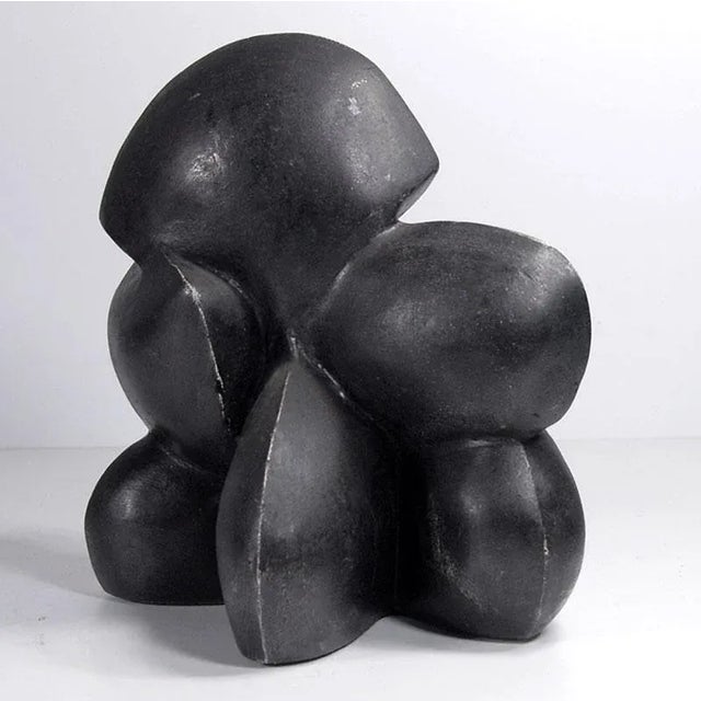 Abstract Patinated Plaster Sculpture, 1980s For Sale - Image 3 of 10