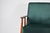 Vintage Armchair in Green Bottle Velvet & Teak, 1970s For Sale - Image 15 of 16