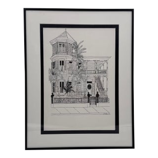 The Artist House, Key West Original Pen & Ink Drawing Signed 2001 For Sale
