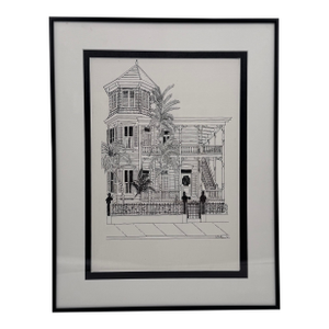 The Artist House, Key West Original Pen & Ink Drawing Signed 2001