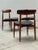 Absolutely fantastic designed and very rare set of four H.W. Klein for Bramin teak wood dining chairs with...