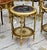 Elegant French Louis XV Side Table With Floral Marquetry & Gilt Details For Sale - Image 4 of 6