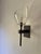 Zia Priven wall sconces. Set of 2. Clear glass with oil-rubbed bronze. Second matching pair is also available