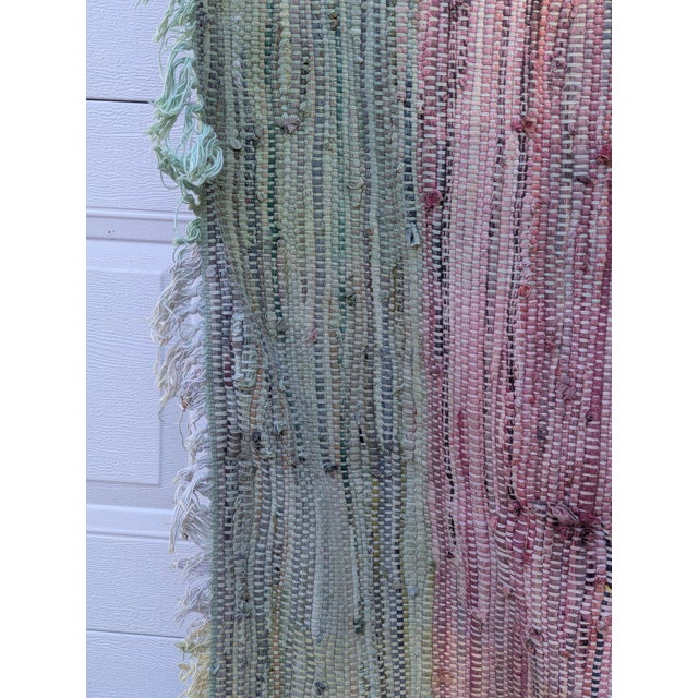 Large Antique American Woven Textile Wall Hanging 5x7 For Sale - Image 13 of 18