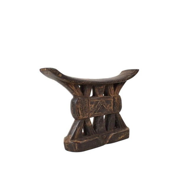 Brown Early 20th Century Shona Wood Headrest For Sale - Image 8 of 8