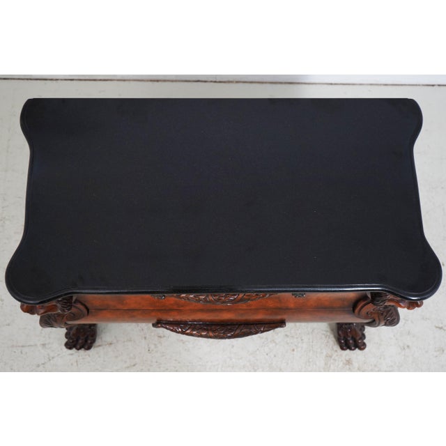 Stone Regency Style Marble Top Lion Head Chest For Sale - Image 7 of 17