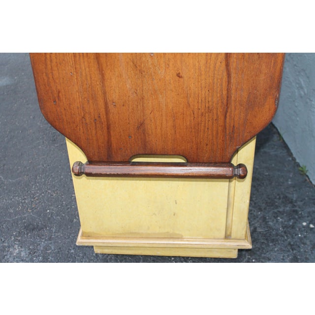 Antique White 1960's Vintage Rolling Dry Bar/ Server For Sale - Image 8 of 12