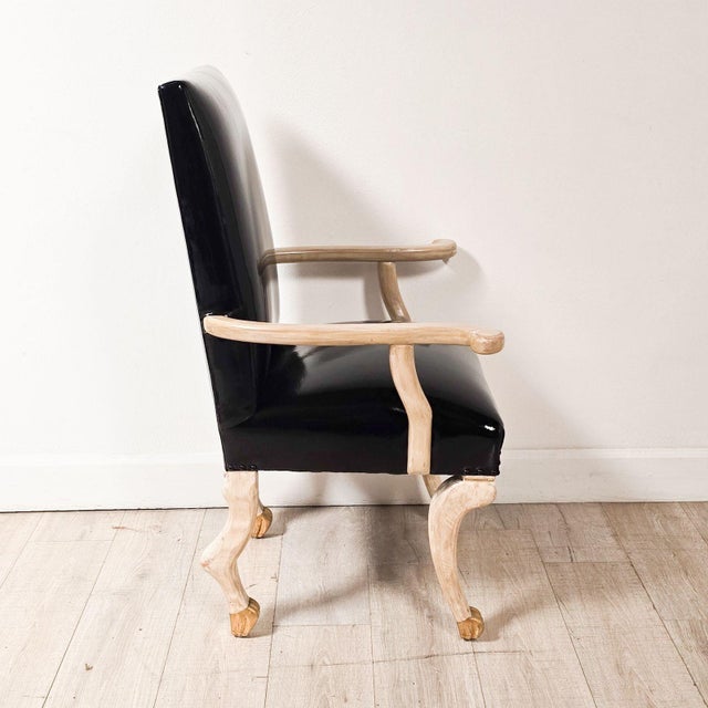 Traditional Pair of Bespoke John Dickinson Etruscan Armchairs, Circa 1980. Five Pairs Available For Sale - Image 3 of 8