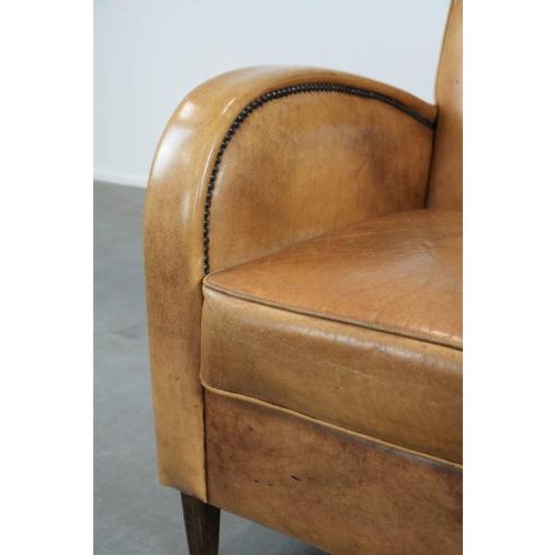 English Armchair in Cowhide For Sale - Image 9 of 13