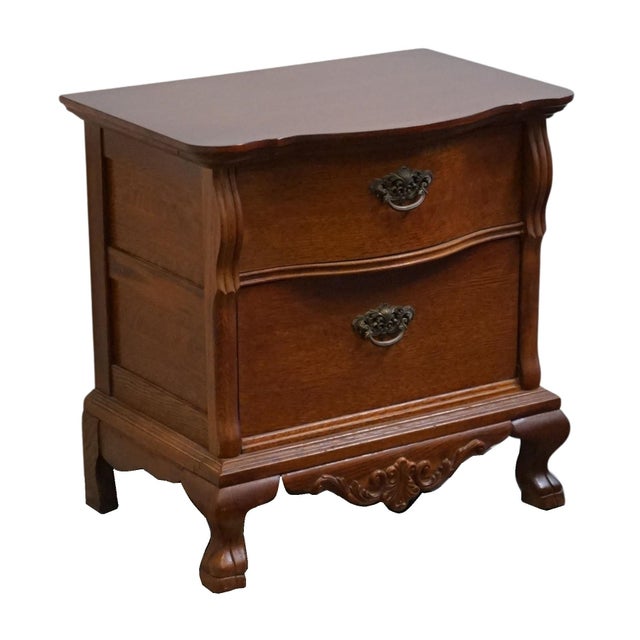 Lexington Furniture Late 20th Century Lexington Furniture Victorian Sampler Collection Quarter Sawn Oak 26" Commode Nightstand For Sale - Image 4 of 14