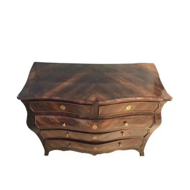 Large 18th Century Italian Rosewood Rococo Commode For Sale - Image 9 of 11