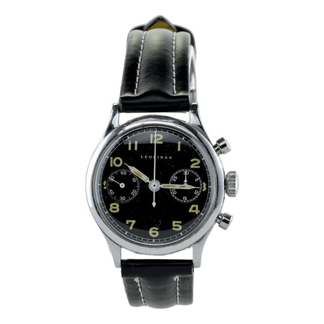 Swiss Chronograph Leonidas, 1950 For Sale