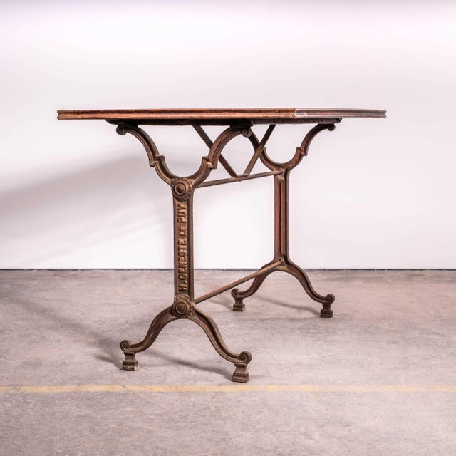 Vintage French Intricate Relief Cast Base Table, 1920s For Sale - Image 11 of 11