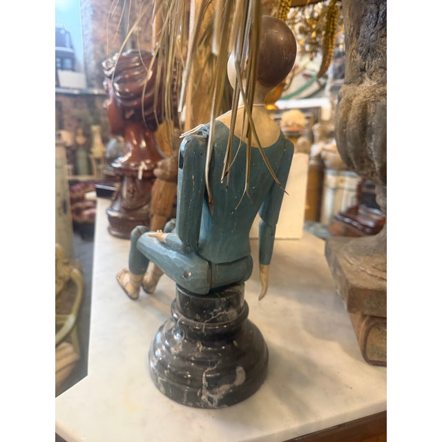 1950s Lacquered Wood Italian Articulated Mannequin For Sale - Image 16 of 17