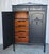 Black Wardrobe, Armoire Cabinet, Vintage Boho Style 1930's For Sale - Image 4 of 18