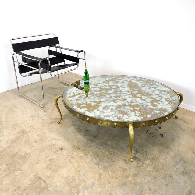 Arturo Pani 1960s Attributed to Arturo Pani Bronze Cocktail Table For Sale - Image 4 of 4