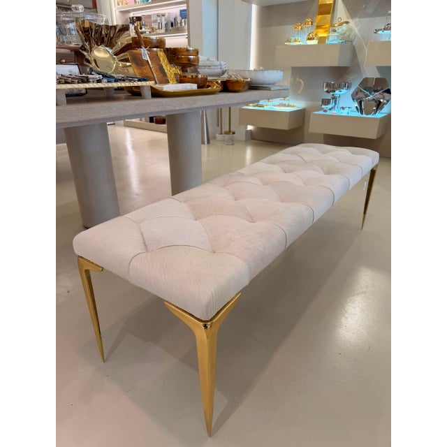 Modern Stiletto Bench For Sale - Image 3 of 5
