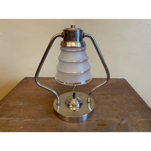 1920s Art Deco French Desk Lamp Table Lamp, 1930s For Sale - Image 5 of 15