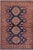 Southwestern Super Kazak Blue/Tan Wool Rug - 4'8'' X 6'1'' For Sale - Image 10 of 10