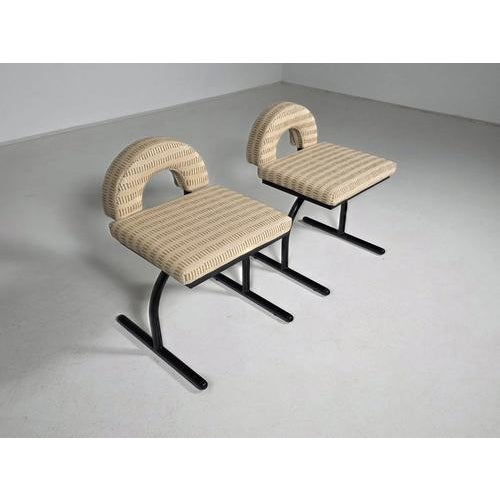 Postmodern Style Chairs attributed to Saporiti, Italy, 1980s, Set of 2 For Sale - Image 10 of 10