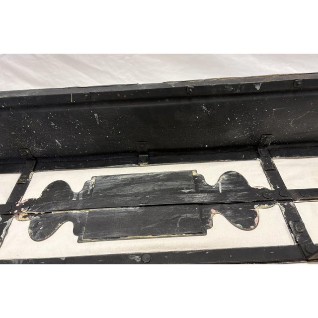 Large Antique Brass Fireplace Fender/ Surround/ Shelf For Sale - Image 13 of 13
