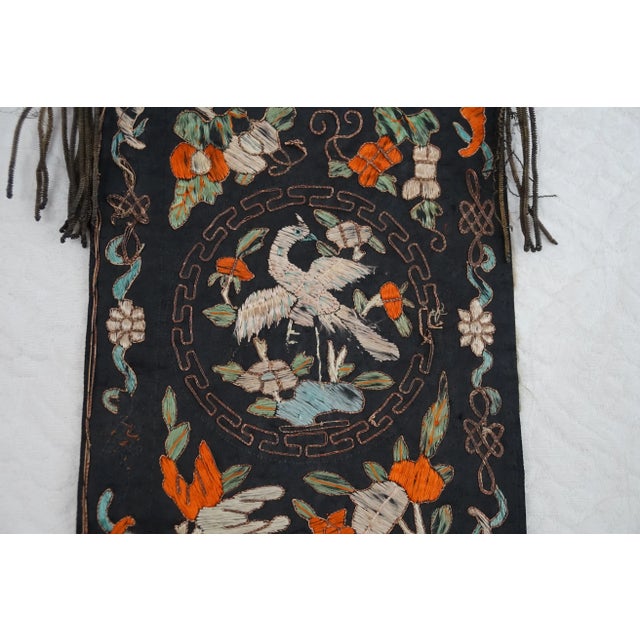 Chinese Antique Chinese Embroidery Textile For Sale - Image 3 of 4