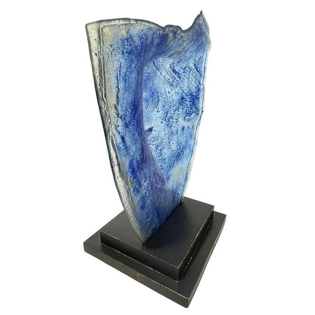 Sculpture Glass Fusing "Figure" by Paolo Ambrosio, Italy 2005 Paolo Ambrosio born in Italy, 1938. This glass sculpture...