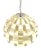 Max Sauze Brass Ribbon Mid Century Modern Light Fixture Chandelier Pendant For Sale - Image 6 of 6