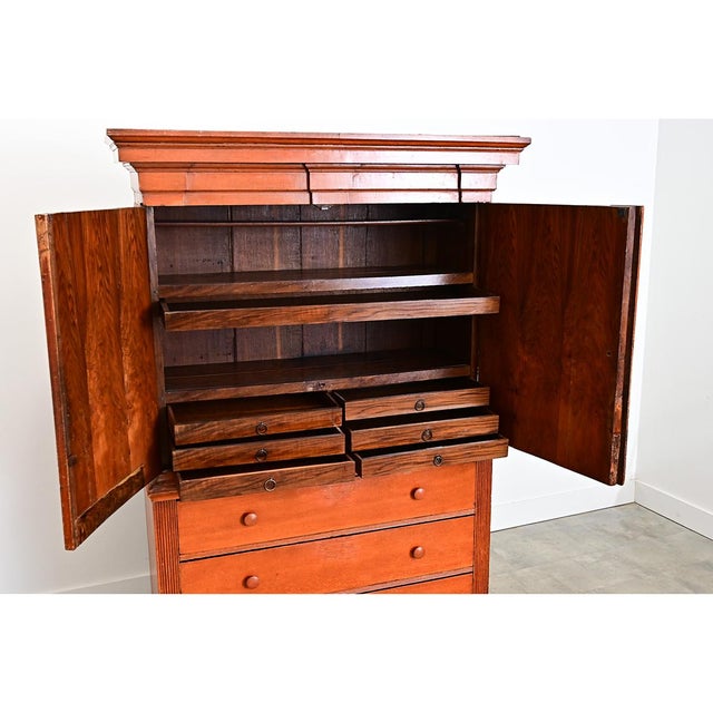 Swedish 18th Century Painted Linen Press For Sale - Image 12 of 16
