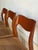Wood j.l. Moller Oak Model 71 Dining Chairs Set of 6 Cord Seats Denmark 1960s For Sale - Image 7 of 11