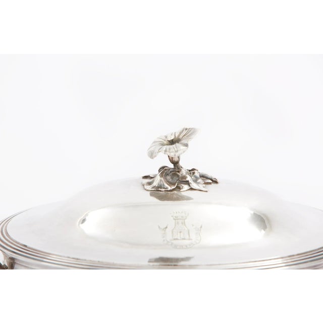 Silver Vintage French Silverplate Covered Tureen For Sale - Image 8 of 13