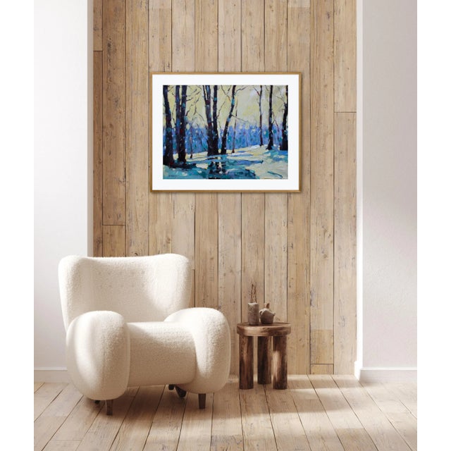 Quiet Places & Winterscapes — Forest for the Trees Original oil painting by Haas, 24 x 18 unframed on stretched canvas,...