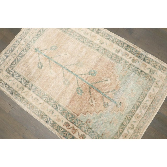 Turkish Anatolian Washed Prayer Rug no. j5315 For Sale - Image 4 of 6