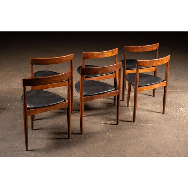 Wood Vintage Hans Olsen "Roundette" Dining Suite With 7 Chairs by Frem Røjle For Sale - Image 7 of 18