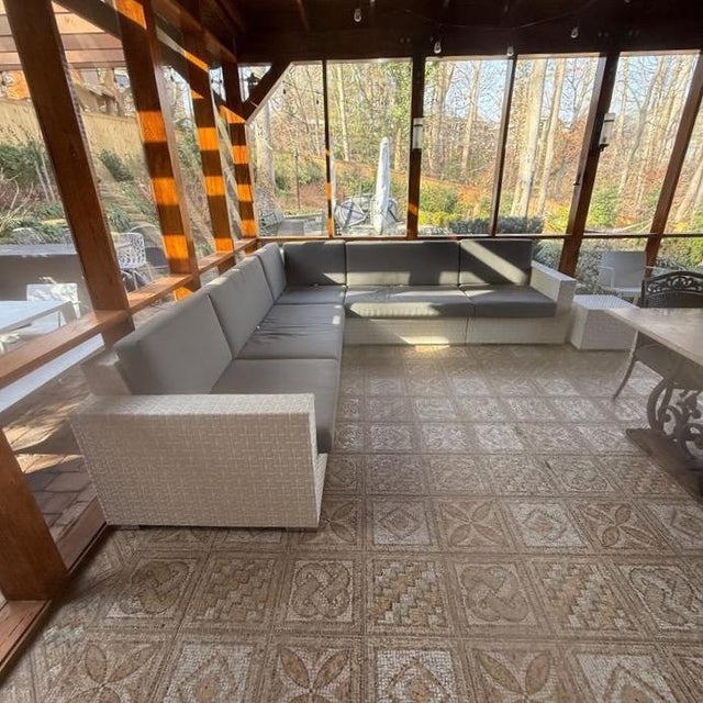 White Janus Et Cie Sectional For Sale - Image 8 of 15