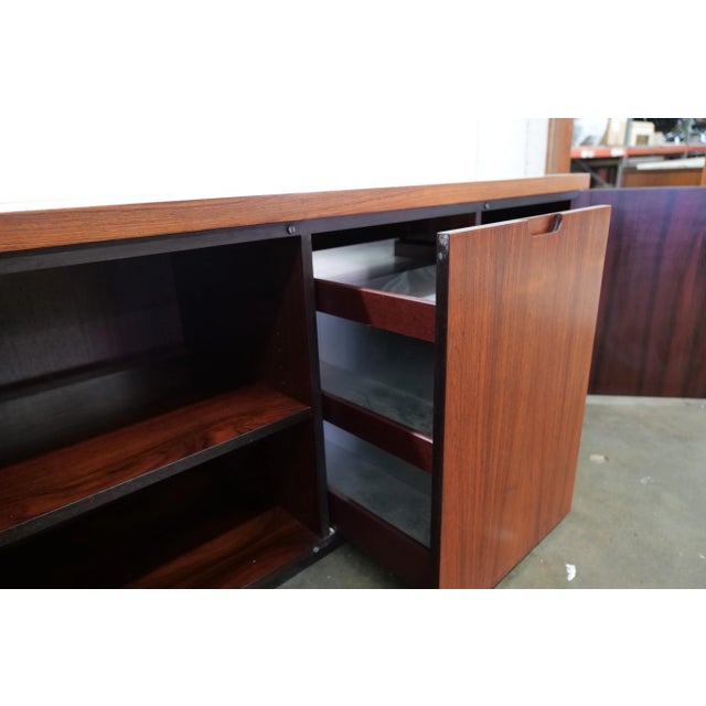 1970s Mid Century Modern Italian Credenza For Sale In Los Angeles - Image 6 of 13
