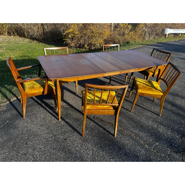 Mid-Century Modern 1960s Mid Century Table and 6 Chairs For Sale - Image 3 of 12