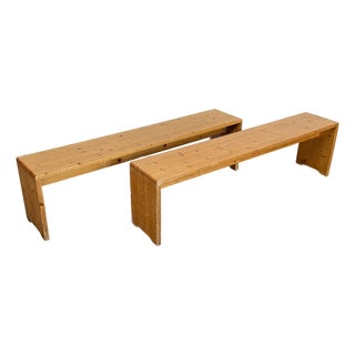 Vintage 1970’s Charlotte Perriand Pine Bench For Sale