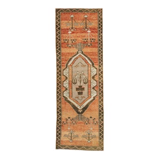 Turkish Vintage Rug 3'6" x 10'5" #21125 For Sale
