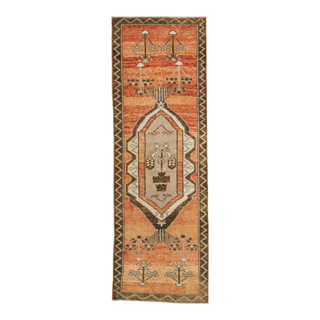 Turkish Vintage Rug 3'6" x 10'5" #21125 For Sale