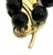 Mid 20th Century Mid 20th Century Tiffany & Co. Onyx Beads 18k Yellow Gold Oak Leaf Enhancer Necklace For Sale - Image 5 of 8