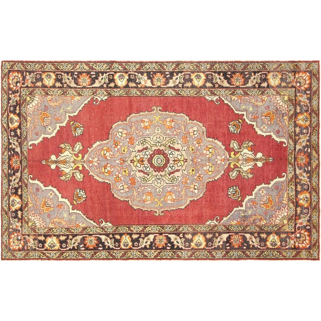 Textile 1920s Turkish Oushak Rug For Sale - Image 7 of 7