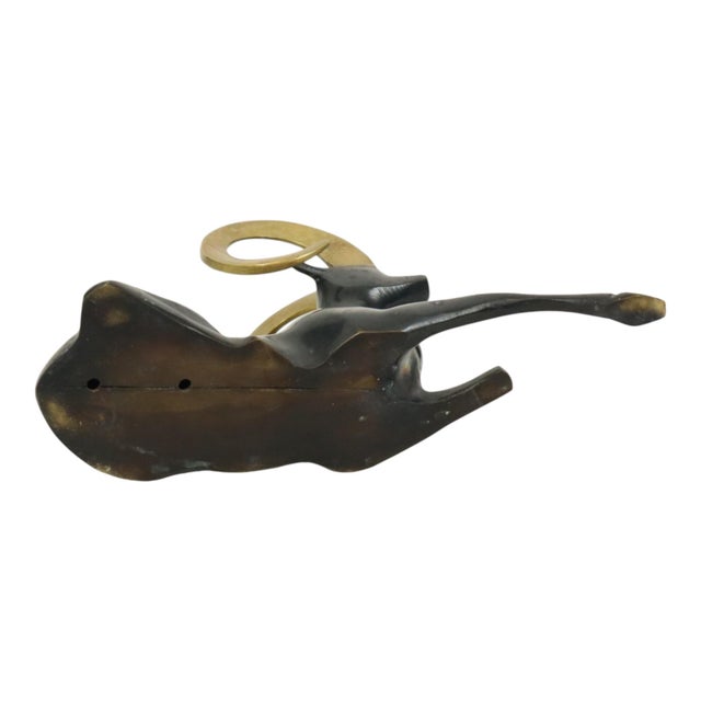 After Loet Vanderveen, Ram Statue, 1950s, Brass For Sale - Image 4 of 13